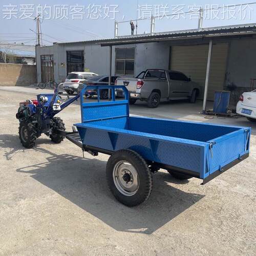 25HP重116451柴油电启动手扶拉拖拉配机多用高载农用手扶拖机套拖