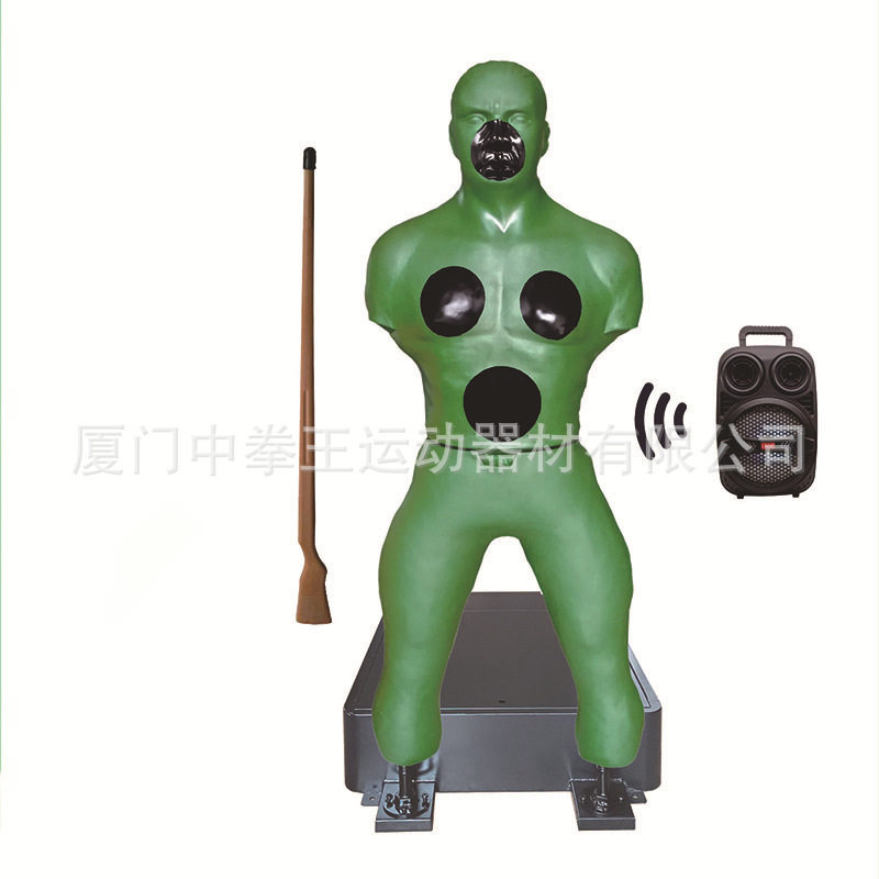 智能刺杀训练靶总部大纲款刺杀训练人形靶立式沙袋刺杀语音报靶