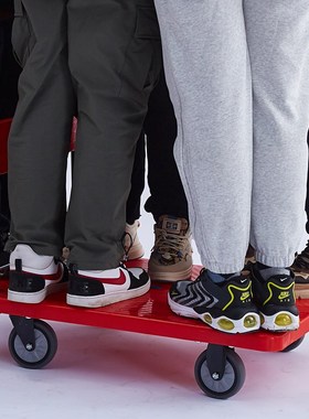 稳态尼龙平板车折叠拉货商用手推搬运万向轮便携静音小拉车手拉车