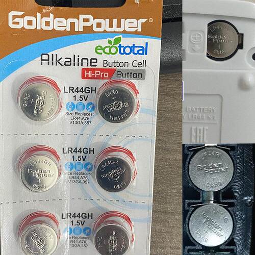 LR44G/GH电池安全锤子GoldenPower LR44GH计算器卡尺纽扣电池1.5V