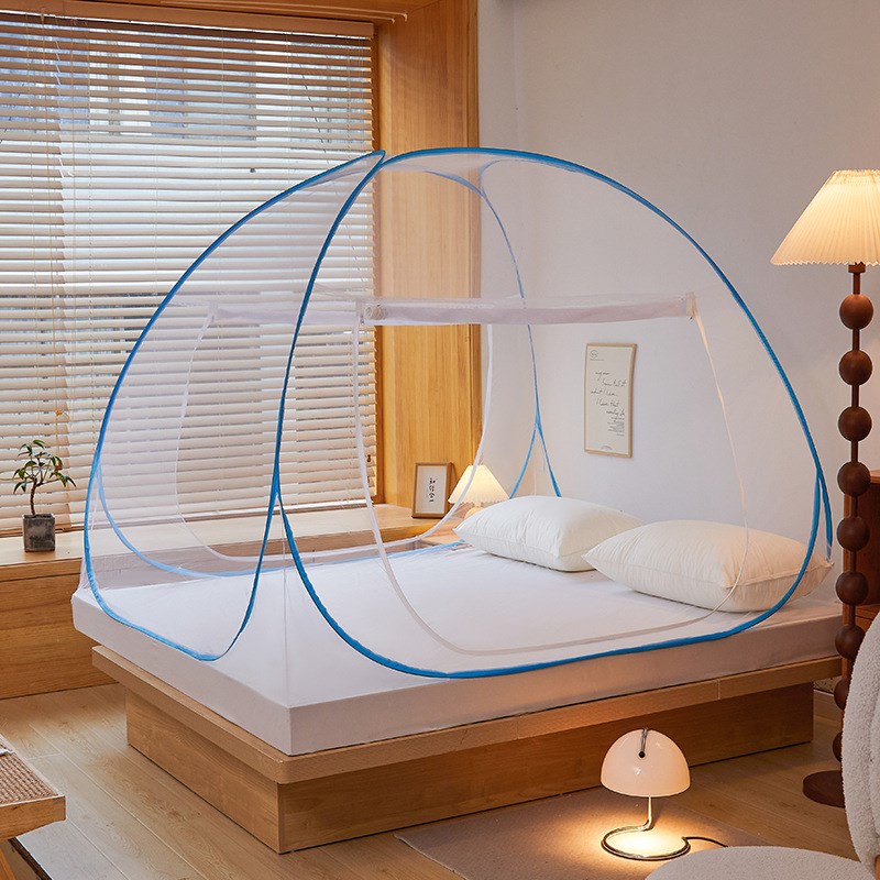 新款蒙古包蚊帐 家用免安装折叠拉链学生蚊帐mosquito nets