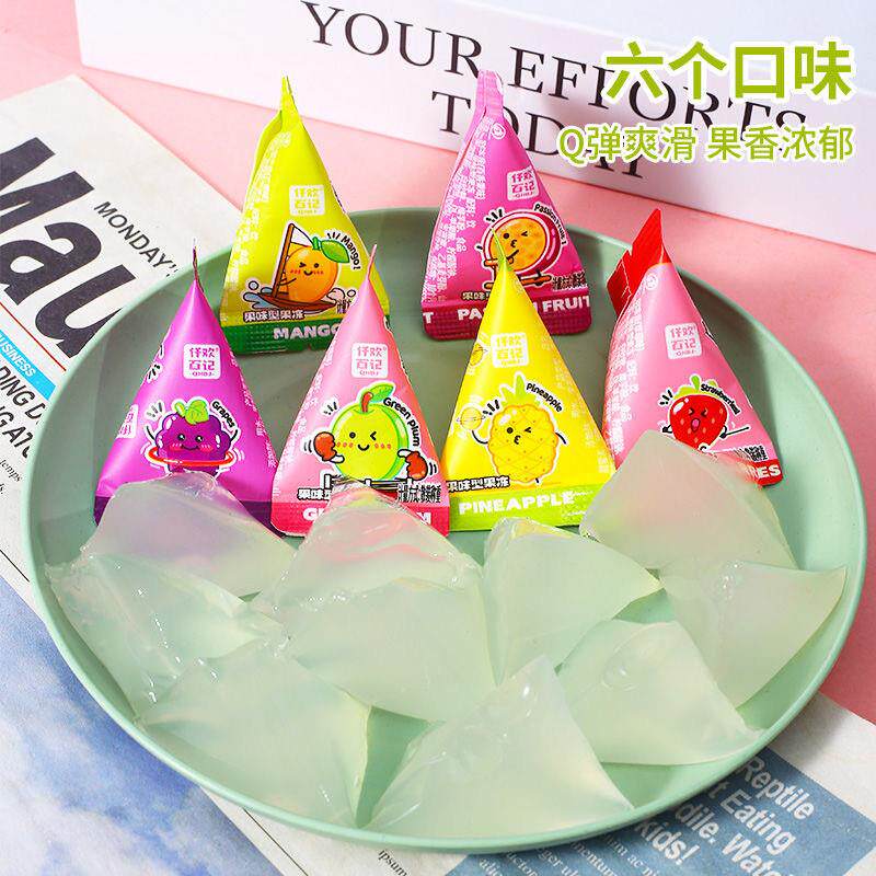 别冻我三角冻水果味果冻0脂肪独立小包装儿童零食办公室休闲小吃