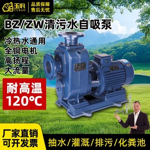 管道离心泵农田灌溉380V增压泵排污泵 BZ自吸泵ZW污水泵防堵塞卧式
