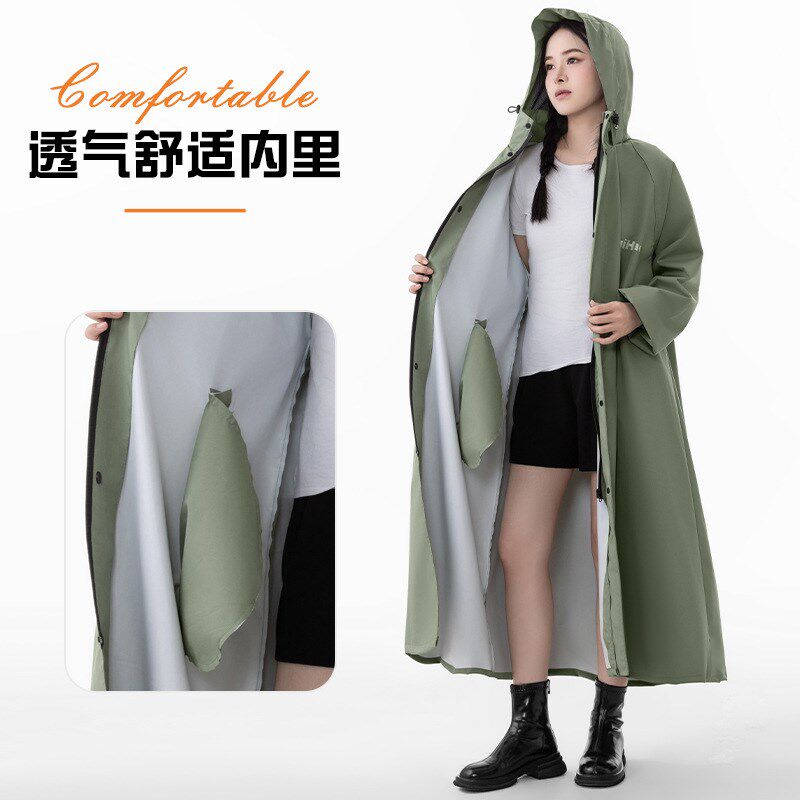 雨衣电动车女款长款全身防暴雨成人外穿骑行人车分离电车雨披