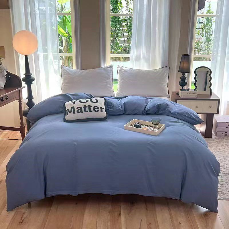 单件纯色全棉被套1.5x1.8x2.0x2.1x2.2x2.3x2.4x2.5纯棉被罩定做,床上用品,被套,淘宝优惠券,粉丝福利购,淘宝优惠卷