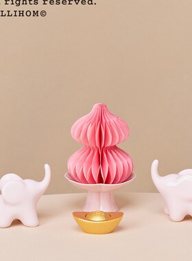 逅里 招财吸水陶瓷一对象小摆件工位布置 首饰戒指架乔迁新年礼物