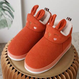 室内防滑高帮情侣棉拖 包跟男女居家保r暖防寒产后月子鞋 冬季 棉鞋