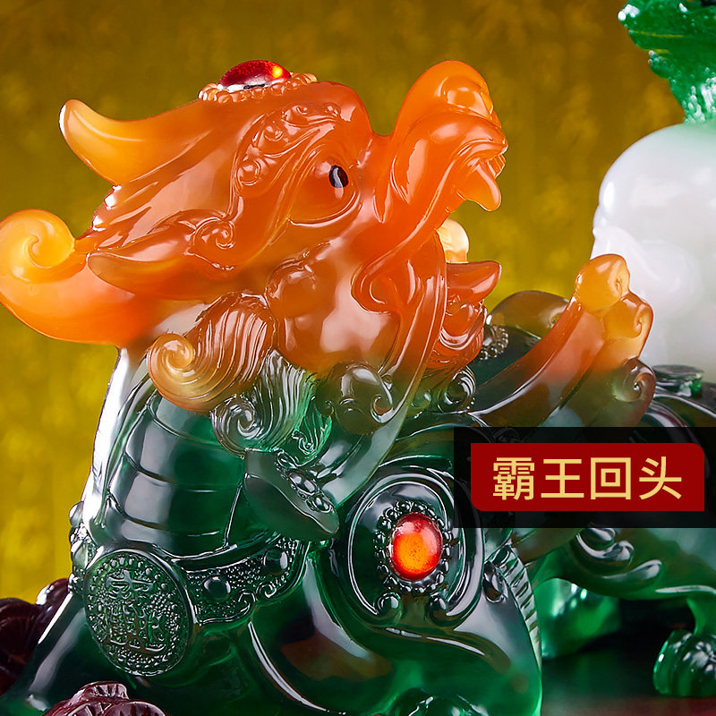 招财进宝貔貅摆件大号聚财皮丘白菜店铺开业送礼办公桌摆设装饰品