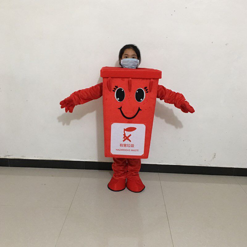 成人儿童露头分类垃圾桶卡通人偶服装可行走宣传表演Y服饰小孩演