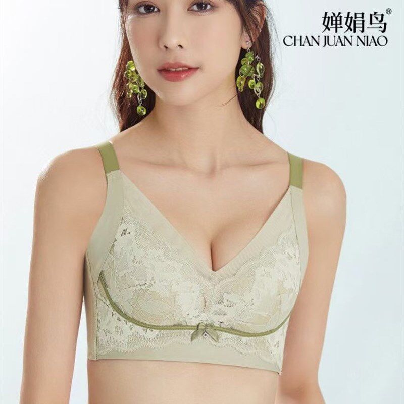 婵娟8806鸟内衣女小胸加厚聚拢收副乳防下垂平胸专用不空杯文胸罩
