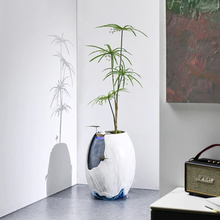 现代简约流水摆件家居饰玄关客厅样板间乔迁新居礼品 太极轻云