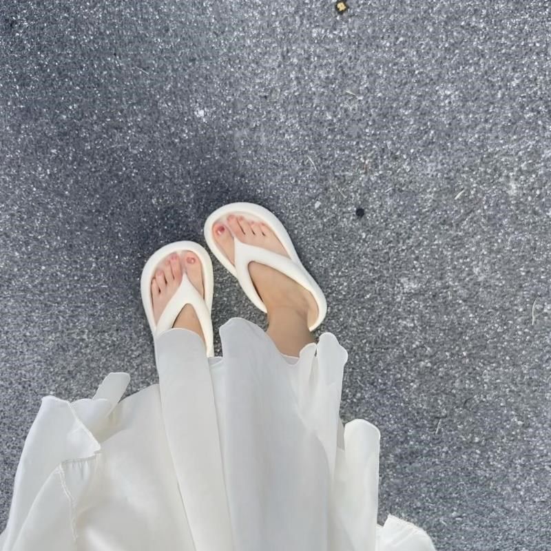 人字拖女夏外穿厚底踩屎感2024新款增高防滑凉拖鞋简约海边沙滩鞋,女鞋,人字拖,淘宝优惠券,粉丝福利购,淘宝优惠卷
