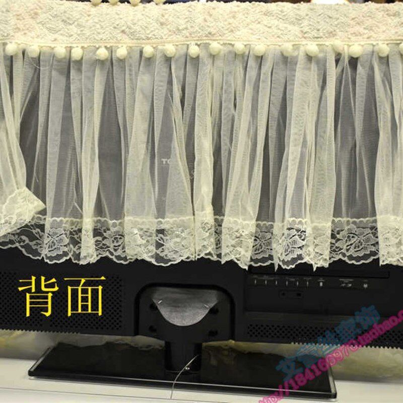 包邮蕾丝液晶挂台式电视机罩42/47/50/52/55/60/65/75寸防尘罩套
