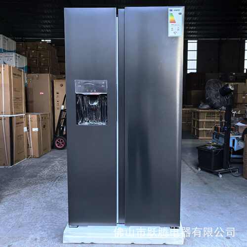 出口冰箱制冰水块冰粒side by side refrigerator with ice cubic