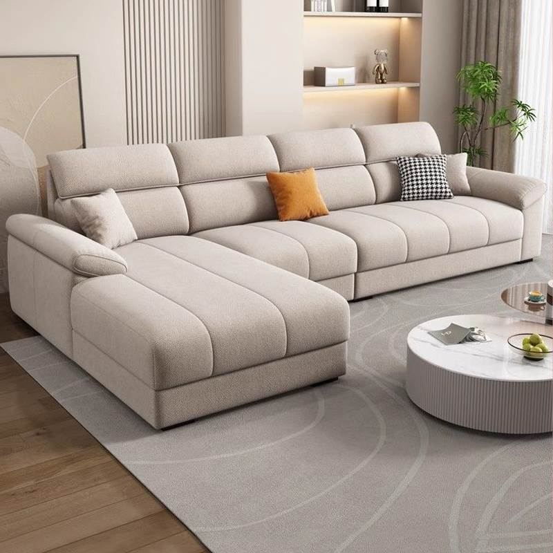 2025新款猫抓布沙发现代简约贵妃沙发小户型家用棉麻布艺沙发客厅