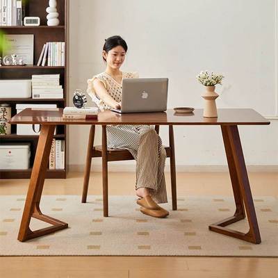 实木书桌家用学习桌办公桌长方形办公桌电脑桌工作台简约长条桌子