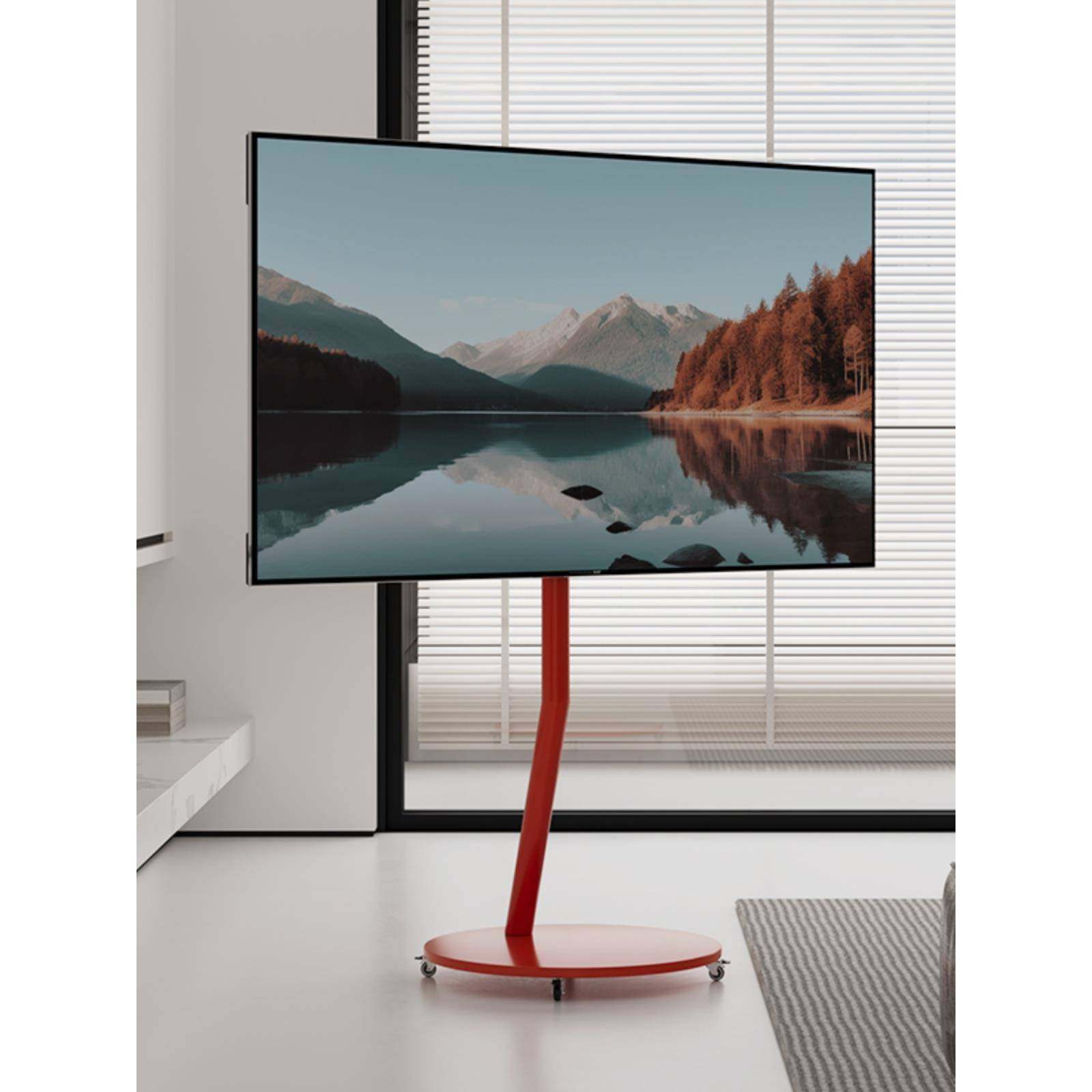 落地电视机支架移动带轮40-75英寸适用小米海信tcl等不锈钢挂架