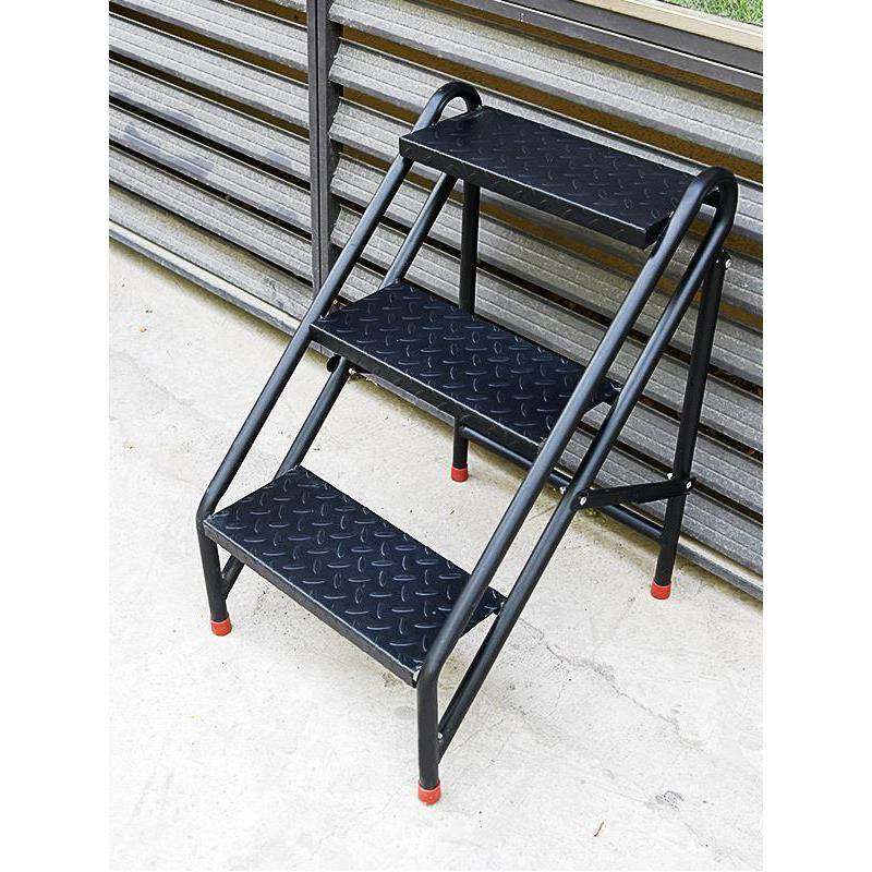 家用梯子碳钢折叠梯台阶梯三步梯凳 楼梯 靠墙人字梯折叠工业梯子