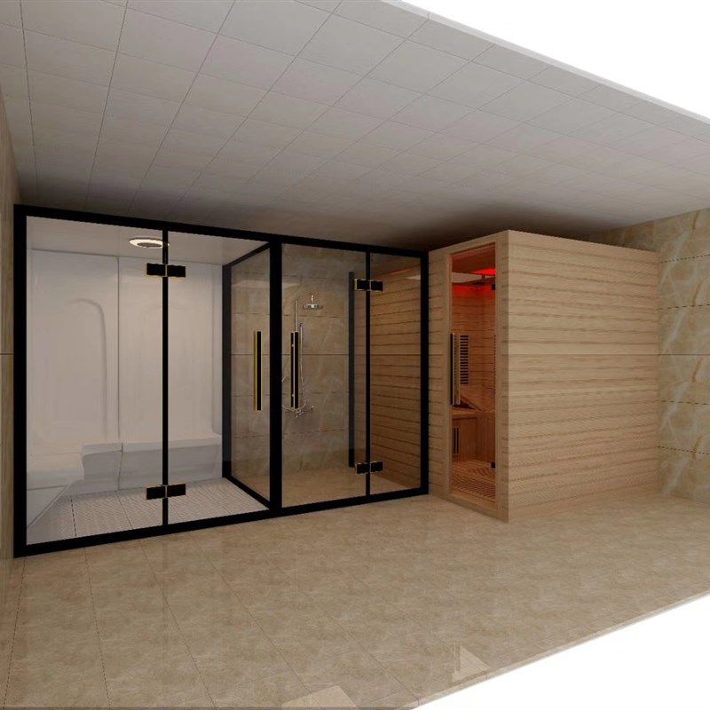 北京定制汗蒸房,远红外光波房 汗蒸淋浴一体房,淋浴干蒸桑拿房