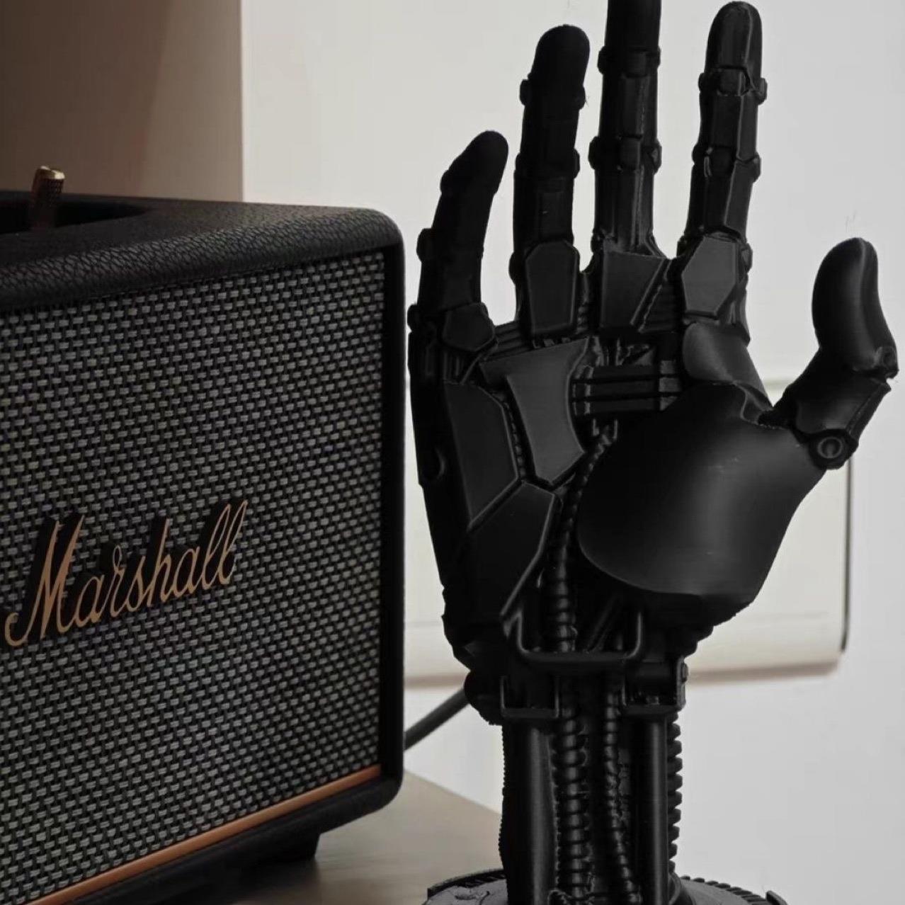 3d打印赛博朋克机械手PS45 Xbox switch机架一体手柄支架摆件