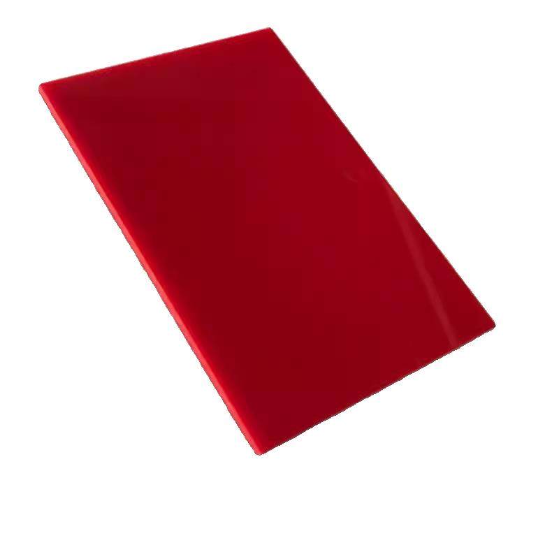 红色透明亚克力板定制圆形亚格力有机玻璃UV打印激光雕刻切割加工