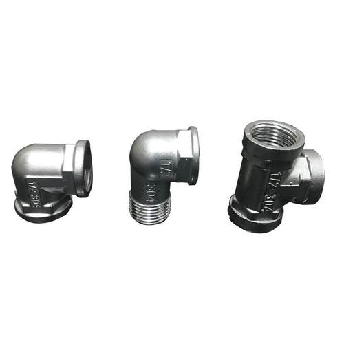 304不锈钢三通/不锈钢外丝三通/内内外 外内内三通/4分6分1寸管件