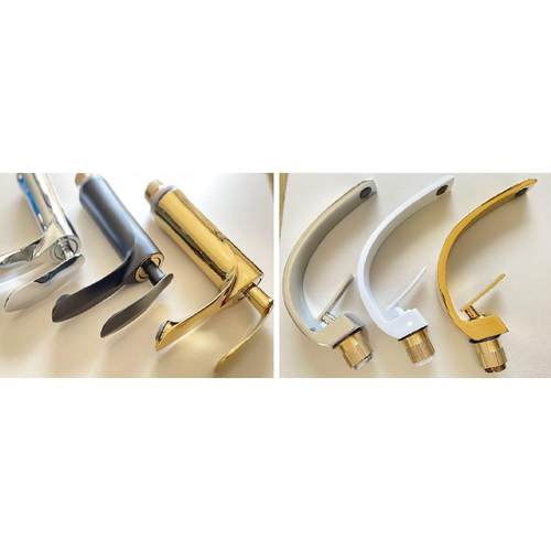 把手冷热水龙头开关手柄面盆浴室花洒混水阀35阀芯配件黑色金色