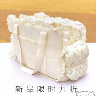 宝丽珍猫狗外出宠物包单肩包中小型猫包约克夏马尔济斯便携纯棉