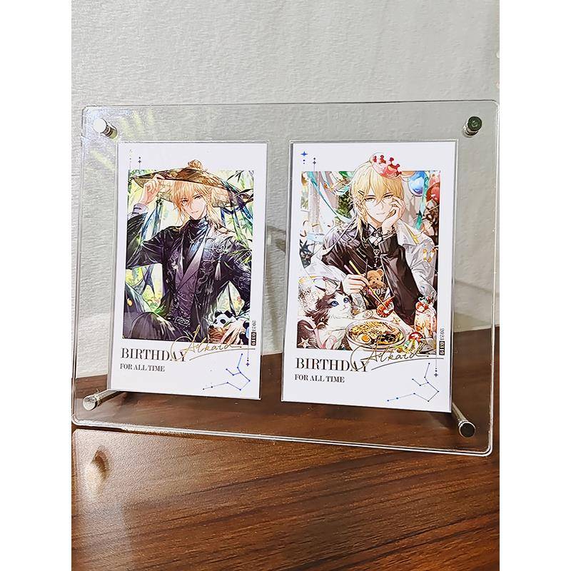 拍立得亚克力相框谷美展示收纳照片九宫格凹槽定制小卡画框架纸片