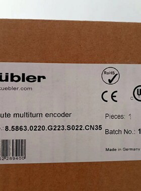 全新原包装 BAUMER 堡盟 编码器 8.5863.0200.G223.S022.CN35