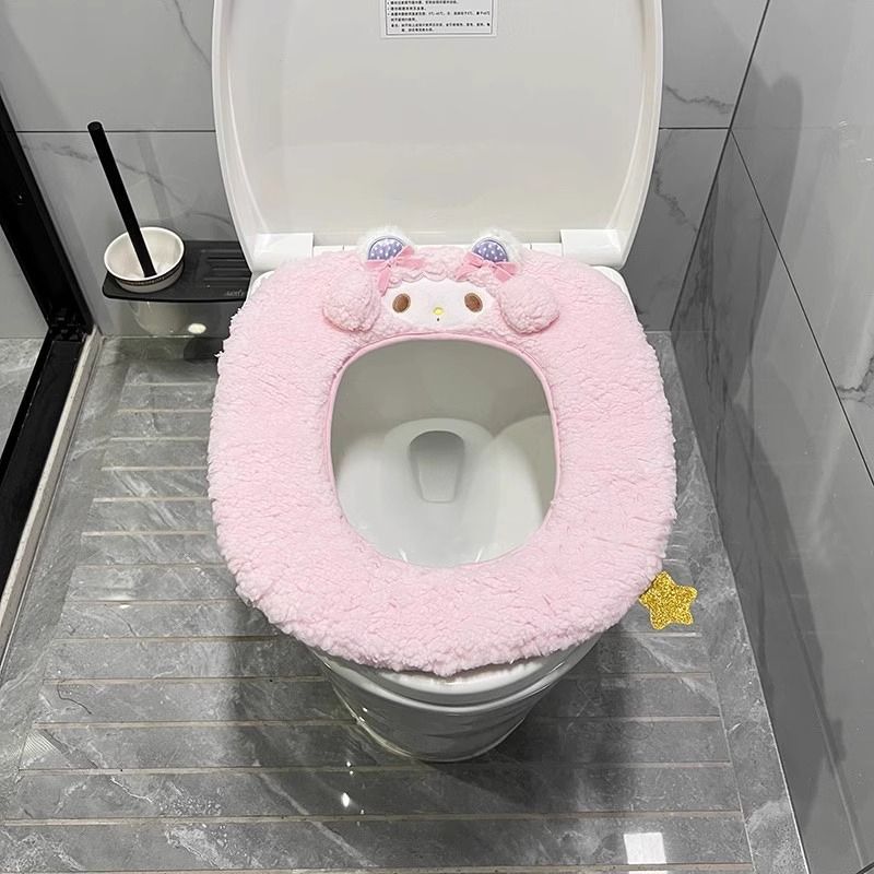 冬季四通用卡加厚毛绒马桶