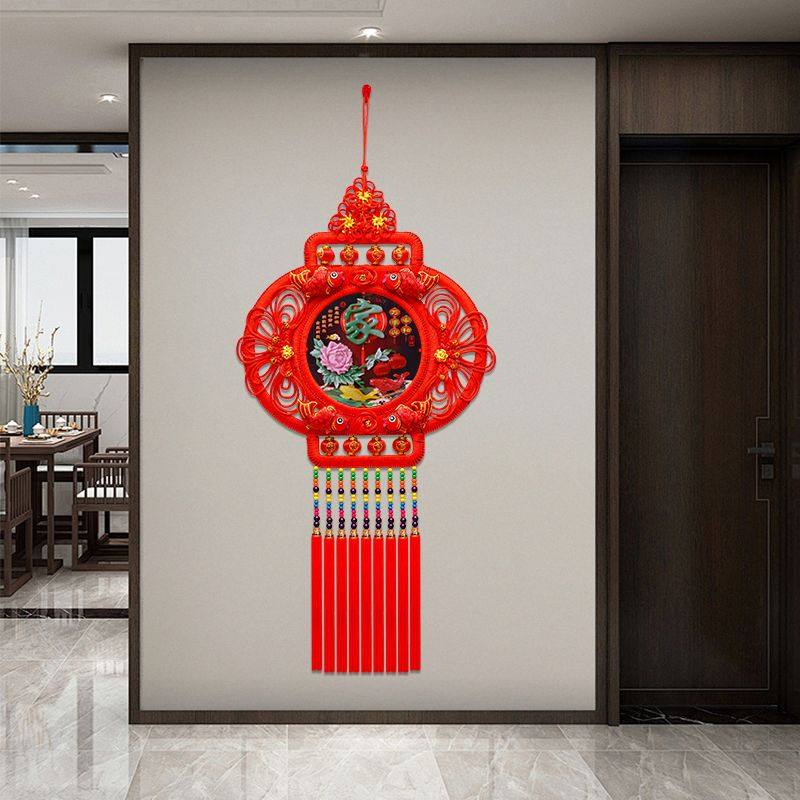 马年新款玉雕中国结高档彩