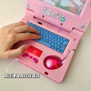 儿童宝宝仿真笔记本电脑鼠标打字键盘音乐声光卡通早教益智小玩具