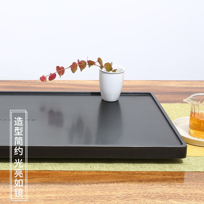 整块乌金石茶盘火烧面头台