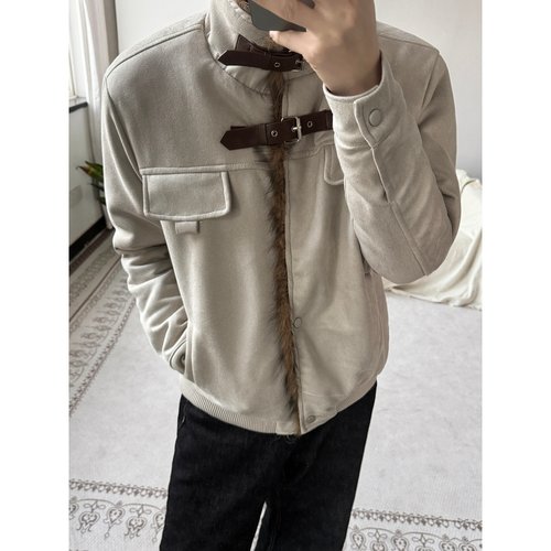 加绒加厚宽松夹克男女外套潮