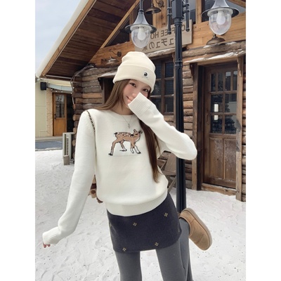 显瘦a字包臀裙刺绣毛呢半身裙子