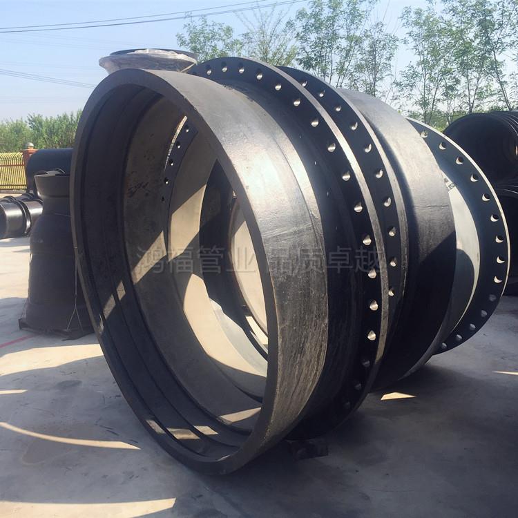 盘承套管DN50-600供水球墨管件T型铸铁法兰承插接头含胶圈单价