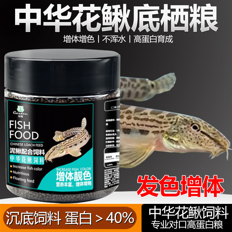 中华花鳅沙鳅下沉鱼饲料颗粒鱼粮