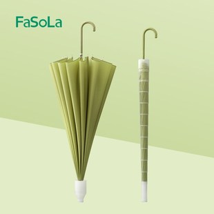 FoL骨防水雨伞女自动加厚带长柄伞男车载直杆暴雨专用伞