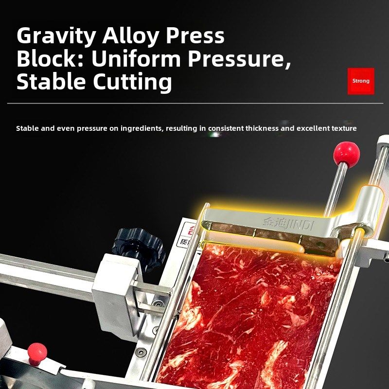 金地羊肉卷刨肉机全自动切片机商业火锅店牛肉卷切片机冷冻肉类切