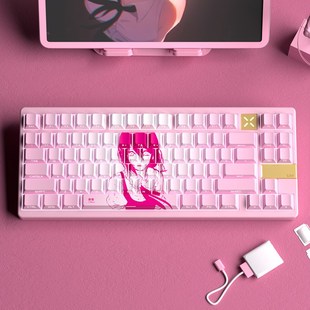 蕾塞侧刻透光原厂高度小全套PBT热升华键帽键盘75 100