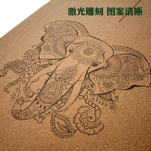 软木天然橡胶瑜伽垫 体位线防滑初学者健身垫专业健身瑜珈垫女男