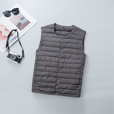 2024新款大码轻薄羽绒服男短款内胆爸爸青少年超马甲马夹秋季内搭