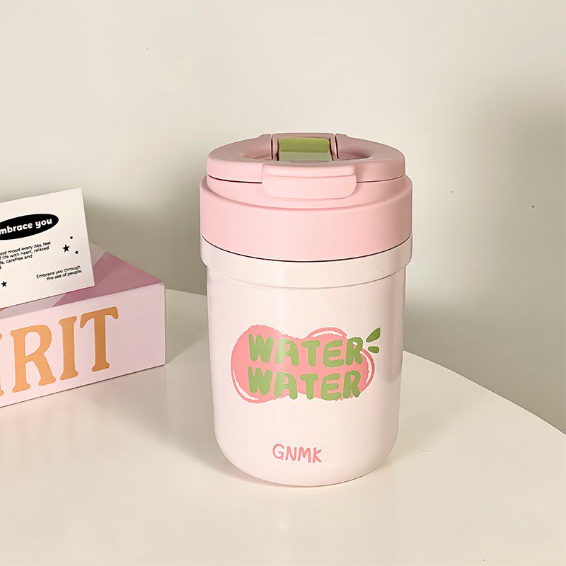 2024新款咖啡j保温杯便携小巧女生高颜值随行双饮不锈钢水杯子外