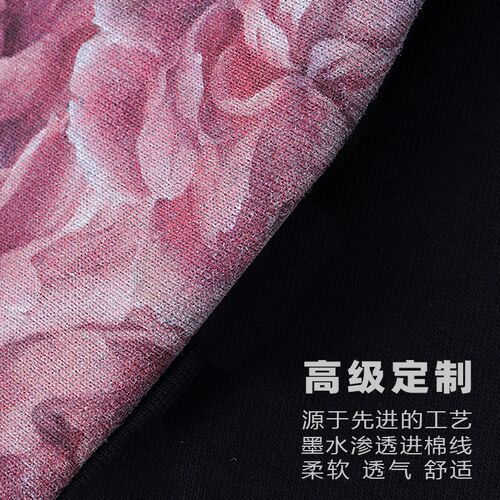 345克FOG重磅宽松T恤定制印logo刺绣文字磨破宽松半袖班服工服DIY