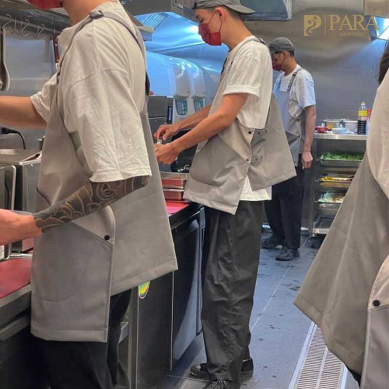 防水防油围裙餐饮服务员男罩衣美甲G甜品店咖啡店奶茶店工作服女