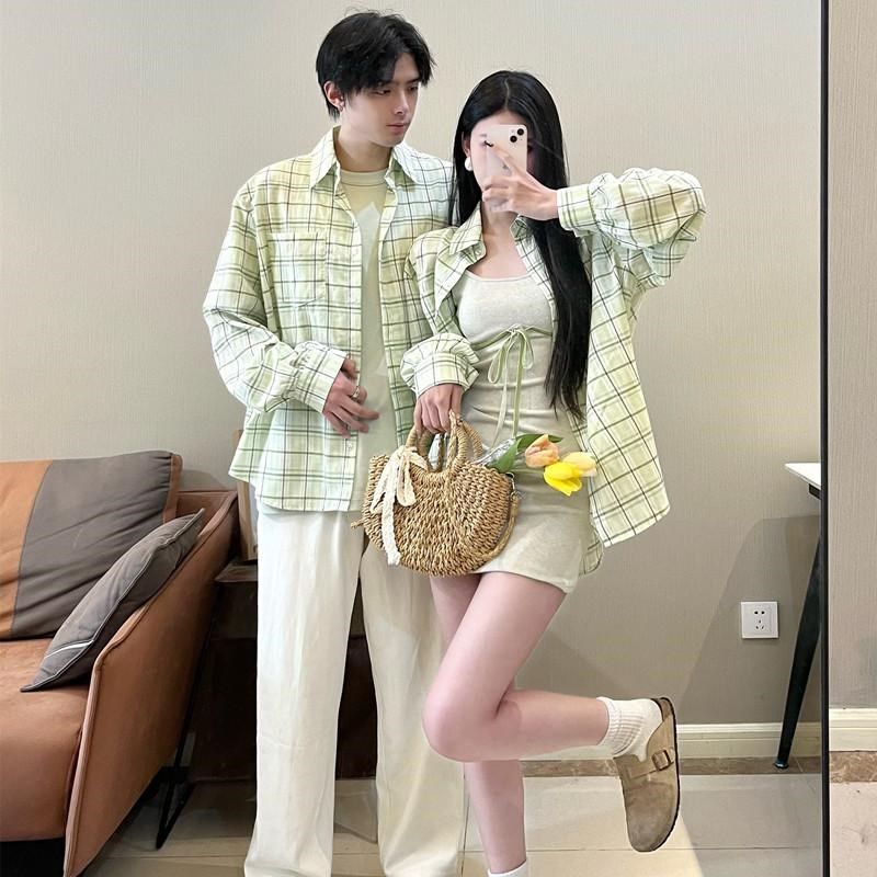 情侣装夏装2025新款设计感小众韩版衬衫法式显瘦纯欲包臀裙两件套