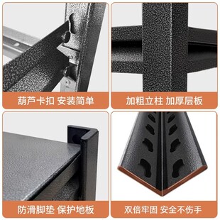 厨房置物架落地多层多功能家用微波炉烤箱锅架收纳架货架橱柜架子