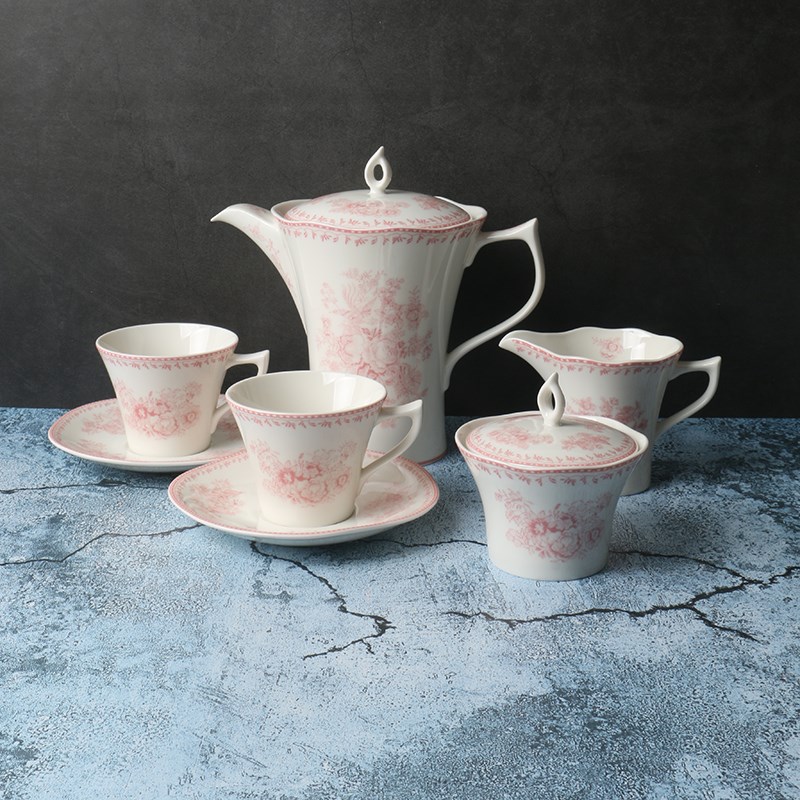 英式下午a茶具茶壶套装【高端 新骨瓷】田园风咖啡杯子陶瓷糖罐