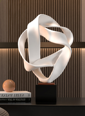 现代简约几何雕塑艺术抽象艺术品客厅摆件酒店Q样板房装饰品办公